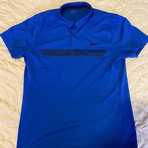 Blue Nike Golf Dri-Fit Polo